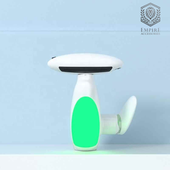 Empire Accessories Modern LED Waterfall Bathroom Sink Faucet – Temperature-Sensitive RGB Light, Single-Hole Cold Tap with Crystal Spout Design for Smart Home Upgrade