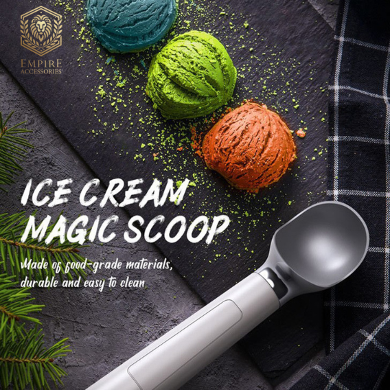 Empire Accessories USB Heated Ice Cream Scoop – Effortlessly Glide Through Frozen Ice Cream with This Smart Rechargeable Warming Spoon