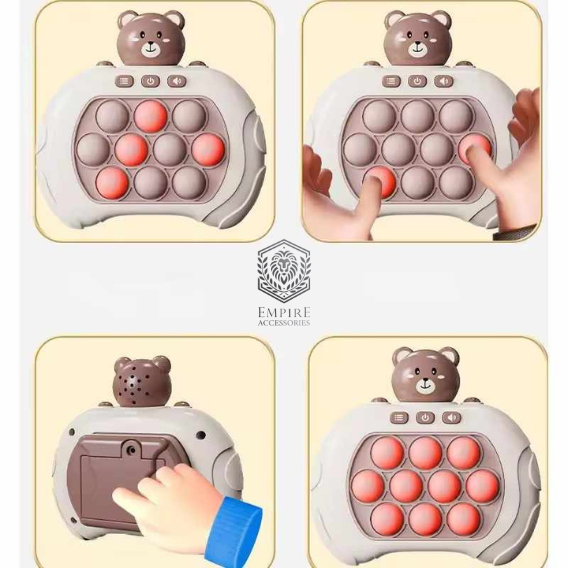 Empire Accessories Quick Push Pop-It Game Console – Light-Up Fidget Fun for All Ages!
