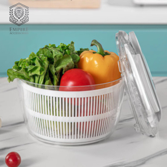 Empire Accessories 13-in-1 Multi-Functional Vegetable Tools Salad Dryer and Fruit Drier Kitchenware Basin Drainer Fruit and Vegetable Tools