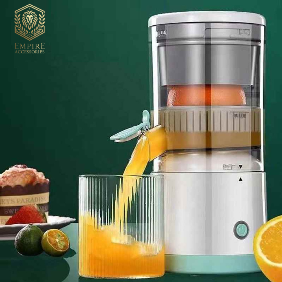 Empire Accessories Wireless Rechargeable Portable Juicer – High-Capacity USB Electric Juice Extractor & Beauty Blender for Home or Travel