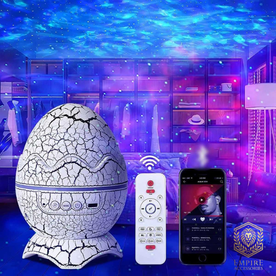 Empire Accessories Mystic 3D LED Dragon Egg Night Light Lamp – 16 Color Remote Control, USB & Battery Powered Fantasy Decor For Baby