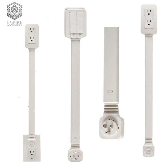 Empire Accessories Multi-Functional Wall Outlet Extender Plug with 6 AC Outlets & 3 USB Ports – Surge Protection, Space-Saving, Smart Charging Design