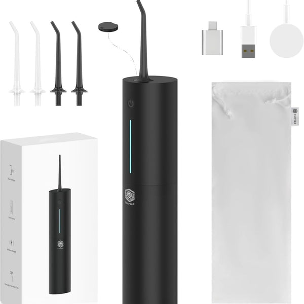 Empire Accessories Travel Water Flosser Oral Cleaner with 300ML Large Capacity and Powerful USB Rechargeable Battery