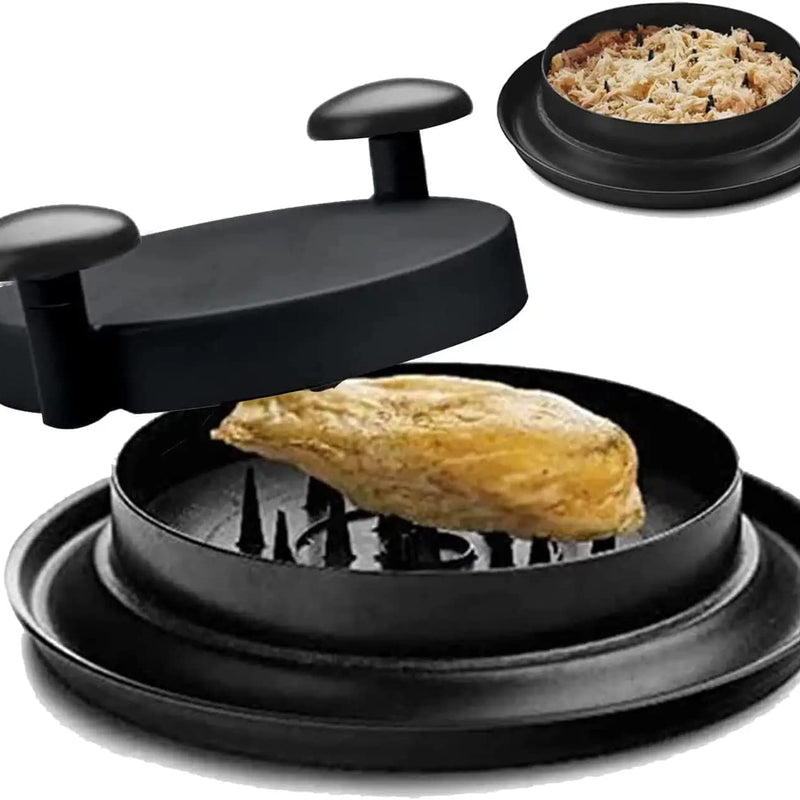 Manual Chicken Shredder Machine - Food Alternate to Bear Claws Chicken Shredder, Manual Meat Shredder with Handles and Non-Skid Base Suitable for Pulled Pork, Beef and Chicken - BLACK